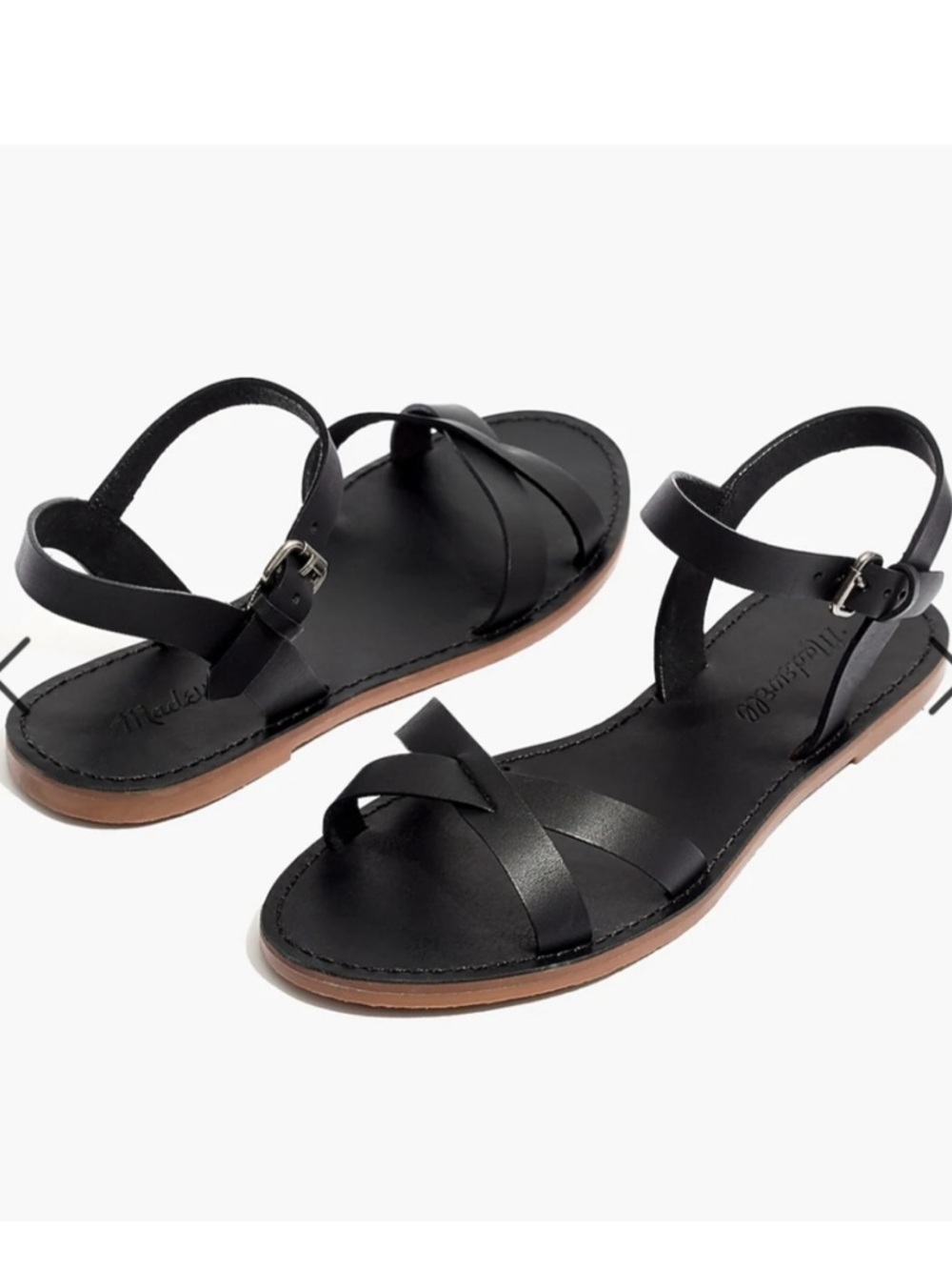 MAKE AN OFFER - MADEWELL Boardwalk Criss Cross Buckle Sandals